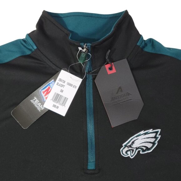 Antigua Philadelphia Eagles Elevation 1/4 Zip Pullover Mens Size Small NFL NEW - Picture 2 of 11